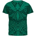 thumbnail image 1 of Trippy Tribal Owl Mens T Shirt, 1 of 1
