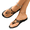 Black, variant on Womens Summer Soft Breathable Barefoot Flip Flops, Wide Foot Sandals for Women Dressy, Large Size Flat Toe Post Beach Sandals for Vacation Daily Casual Wear