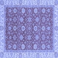 thumbnail image 1 of Ahgly Company Machine Washable Indoor Square Oriental Blue Traditional Area Rugs, 6' Square, 1 of 4