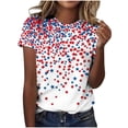 thumbnail image 2 of Hilenly American Flag Shirts for Women 4th of July T-Shirt Patriotic Shirt Graphic Tees, 2 of 7