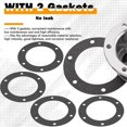thumbnail image 5 of 343-4024 Trailer Hub Caps for Stemco,Aluminum Hub Cap for Trailer Axle with Extra 4 Rubber Plugs and Gaskets(Pack of 2), 5 of 5