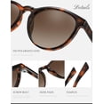 thumbnail image 4 of Lentes de Sol Fozono Clásicos Redondos Polarizados para Mujer UV400, 4 of 6