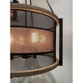 thumbnail image 5 of Maxim Boundry 6-Light Chandelier - Black / Barn Wood / Antique Brass - 27565BKBWAB, 5 of 5