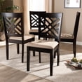 thumbnail image 6 of Baxton Studio Caron Fabric and Wood Dining Chairs in Sand and Brown Set of 4, 6 of 7