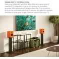 thumbnail image 4 of Kanto REN MO Bluetooth Powered Bookshelf Speakers - Matte Orange Pair with Kanto SP32PLW 32" Fixed-Height Stands for Bookshelf Speakers - White Pair (2024), 4 of 9