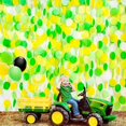 thumbnail image 5 of 205Ft Yellow Green Party Decorations Ombre Green Yellow Circle Dot Backdrop Garland Tissue Paper Polka Dots Hanging Streamer for Spring Summer Birthday Engagement Wedding Bridal Shower Party Supplies, 5 of 10