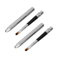thumbnail image 3 of 2 pinceles labiales ergonómicos con diseño de sellado extendido, pequeños, fáciles de limpiar, de un solo cabezal, de tubo de aluminio., 3 of 14