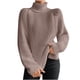 thumbnail image 2 of Suéter de cuello alto de moda para mujer, suéter de manga larga, suéter informal de cuello alto, suéter para mujer, 2 of 7