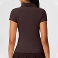 thumbnail image 5 of Wensltd Hauts Décontractés pour Femmes Manches Courtes Doux Légers Confortables Hauts Chemises à Col Uni, 5 of 5