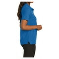 thumbnail image 3 of Mafoose Women's Comfortable Silk Touch Polo Golf Shirt Short Sleeve Strong Blue 3XL, 3 of 7