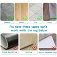 thumbnail image 3 of Paquete de 12 pinzas de esquina para alfombras, cinta antideslizante de doble cara para suelos de madera, lavable sin rizos, 3 of 5