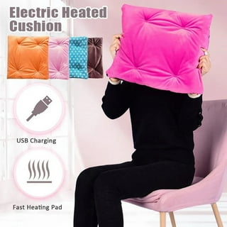 220V 55W Heated Office Chair Seat Cushion Winter Backrest Pillow