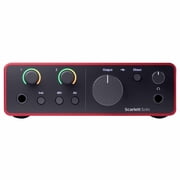 Focusrite Scarlett Solo 4th Gen USB Audio Interface with Cables Package