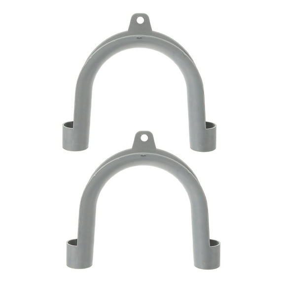 2-Pack Washing Machine Drain Hose Holder U-Shaped Hook, Washer Drain Hose Guide and Drain Pipe Hanger for Secure Installation