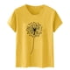 thumbnail image 4 of Fiudx Ofertas de La Semana Blusa de Manga Corta con Estampado de Moda para Mujer, Divertida Camiseta con Cuello Redondo, 4 of 4