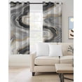 thumbnail image 2 of Grey Ombre Marble Blackout Curtains for Bedroom/Living Room, Thermal Insulated Kitchen Curtains, Abstract Modern Art Grommet Darkening Window Treatment Drapes 52"x72"x2, 2 of 8