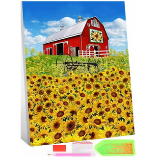 Sunflowers Diamond Painting Kits for Adults Beginners, 5D DIY Butterfly  Diamond Art Kits Crafts, Flower Diamond dots Gem Art,Home Wall Decor 12 X  16