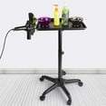 thumbnail image 3 of Plateau d'Instruments de Salon en Aluminium, Hauteur Réglable Chariot Station sur Roues pour Tatouage Spa Service de Beauté Support Outils Rangement (Argent, Style 2), 3 of 4