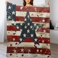 thumbnail image 3 of nygtbtfer Stars Throw Blanket American Firework Throw Blanket for Couch, Soft Flannel Bed Throw Blankets, Warm Lightweight Short Plush Moving Blankets &amp; Throws for All Season 50x60in, 3 of 6