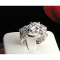 thumbnail image 3 of Alisha 3 Ring Wedding Ring Set for Women Engagement Matching Band Ginger Lyne Collection, 3 of 5