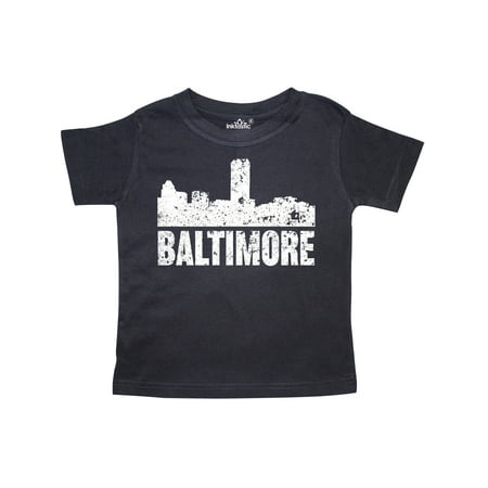 

Inktastic Baltimore Skyline Grunge Gift Toddler Boy or Toddler Girl T-Shirt