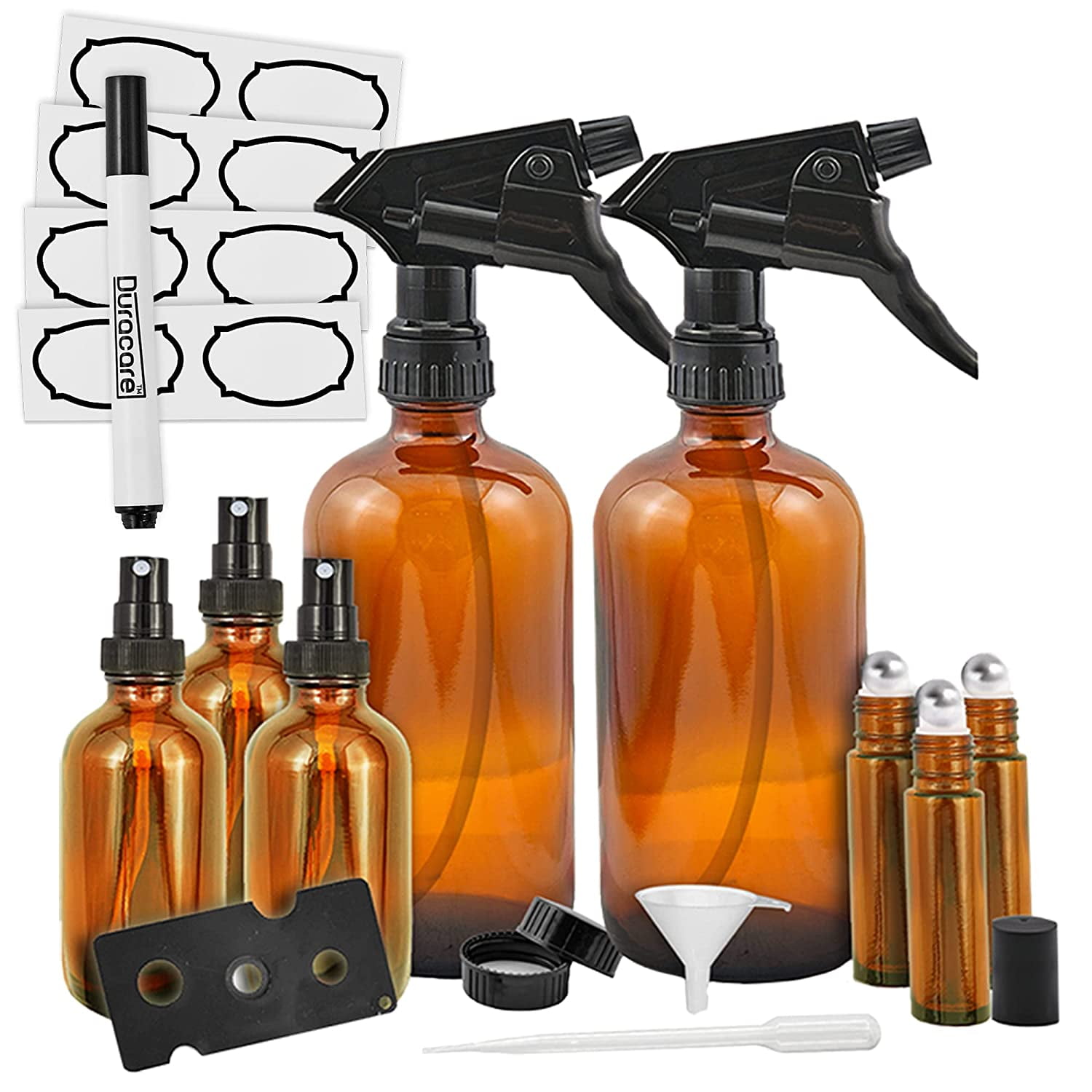 16 oz Amber Glass Bottle w/ Trigger Sprayer – Your Oil Tools