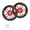 Black red, variant on Aluminum Alloys Easy Wheel Replacement Bike Easily Push Wheel Replace Rolling Wheel Folding Bike Accessories Enduring