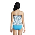 thumbnail image 3 of Lands' End Women's D-Cup Chlorine Resistant Bandeau Tankini Swimsuit Top with Removable Adjustable Straps, 3 of 3