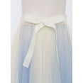 thumbnail image 6 of TTAO Kids Girls High Waist Bowknot Mesh Tutu Tulle Skirts Tiered A-line Wedding Princess Birthday Party Skirts Skorts Blue Beige 5-6, 6 of 7