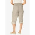 thumbnail image 2 of Woman Within Plus Size Convertible Length Cargo Capri/Bermuda, 2 of 6