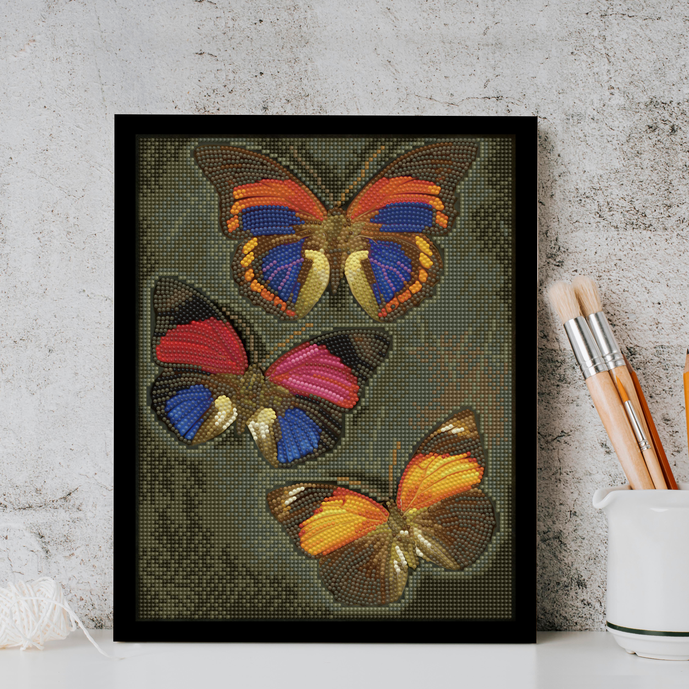 DIAMOND DOTZ® Butterfly Trio Special Edition Diamond Painting Kit