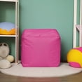 thumbnail image 5 of Cube Brava Pouf Ottoman Foot Rest - Pink - Modern Square Bean Bag Chair with Water Repellent Fabric - Floor Pouf for Living Room, Bedroom or Patio - Foot Rest for Indoor and Outdoor, 5 of 11