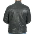 thumbnail image 5 of Boston Harbour Ace Winter Biker Casual Leather Jacket Mens - Ace Biker Black Mens Bomber Real Leather Jacket, 5 of 7