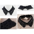 thumbnail image 3 of CAILDANL Hollow Design Lapel False Collar Detachable Blouse Fake Half Shirt Collar for Women, 3 of 5