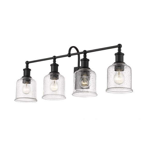 734-4V-MB-Z-Lite-Bryant - 4 Light Bath Vanity In Industrial Style-12.25 Inches Tall and 32 Inches Wide