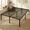 Black, variant on Amolife Heavy Duty Queen Size 18'' Metal Platform Bed Frame with Ample Under Bed Storage Space, Black