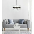 thumbnail image 2 of Serephina 20 inch crystal round pendant light in black, 2 of 5