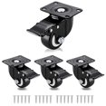 thumbnail image 1 of 4 Pcs Roulettes Robustes Roues en Caoutchouc Rouleaux pour Meubles Roue Roulettes Roulettes 360° Roue Industrielle avec Frein Bureau, Facile à Utiliser, 1 of 7