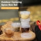thumbnail image 4 of (Juego 5 Piezas) Botella Condimento Empalmable Juego 5 Piezas Picnic Pesca Camping Barbacoa Caja Condimento, 4 of 9
