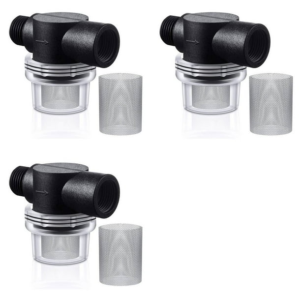 3X el Juego de Filtros de Filtro de Bomba de Agua Incluye un Filtro de Tubo Giratorio y una Pantalla de Filtro de Adicional 50, Filtro 1/2 de Repuesto