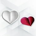 thumbnail image 4 of Heart Shape Silicone Candle Molds for Epoxy Resin Candle Soap Bowtie Heart Cake Molds Chocolate Molds Fondant Molds, 4 of 7