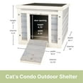 thumbnail image 3 of TRIXIE Cat's Condo Wooden Cat House, Weatherproof Small Outdoor Cat House with Hinged Roof, 3 of 5