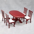 thumbnail image 2 of Set de muebles Miniature Dollhouse 1:12 mesa de comedor Redwood, 2 of 2
