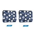 thumbnail image 2 of Quilted Laptop Sleeve for 13-16 Inch Laptops Protective Laptop Case Cover Lightweight Travel & Office Essentials Halloween Ghost Pattern, 2 of 8
