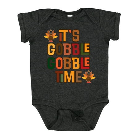 

Inktastic Thanksgiving Gobble Time Turkey Gift Baby Boy or Baby Girl Bodysuit