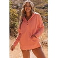 thumbnail image 5 of Redhotype Stylish Henley Hoodie, Batwing Sleeves, Fit XS-3XL, 5 of 8