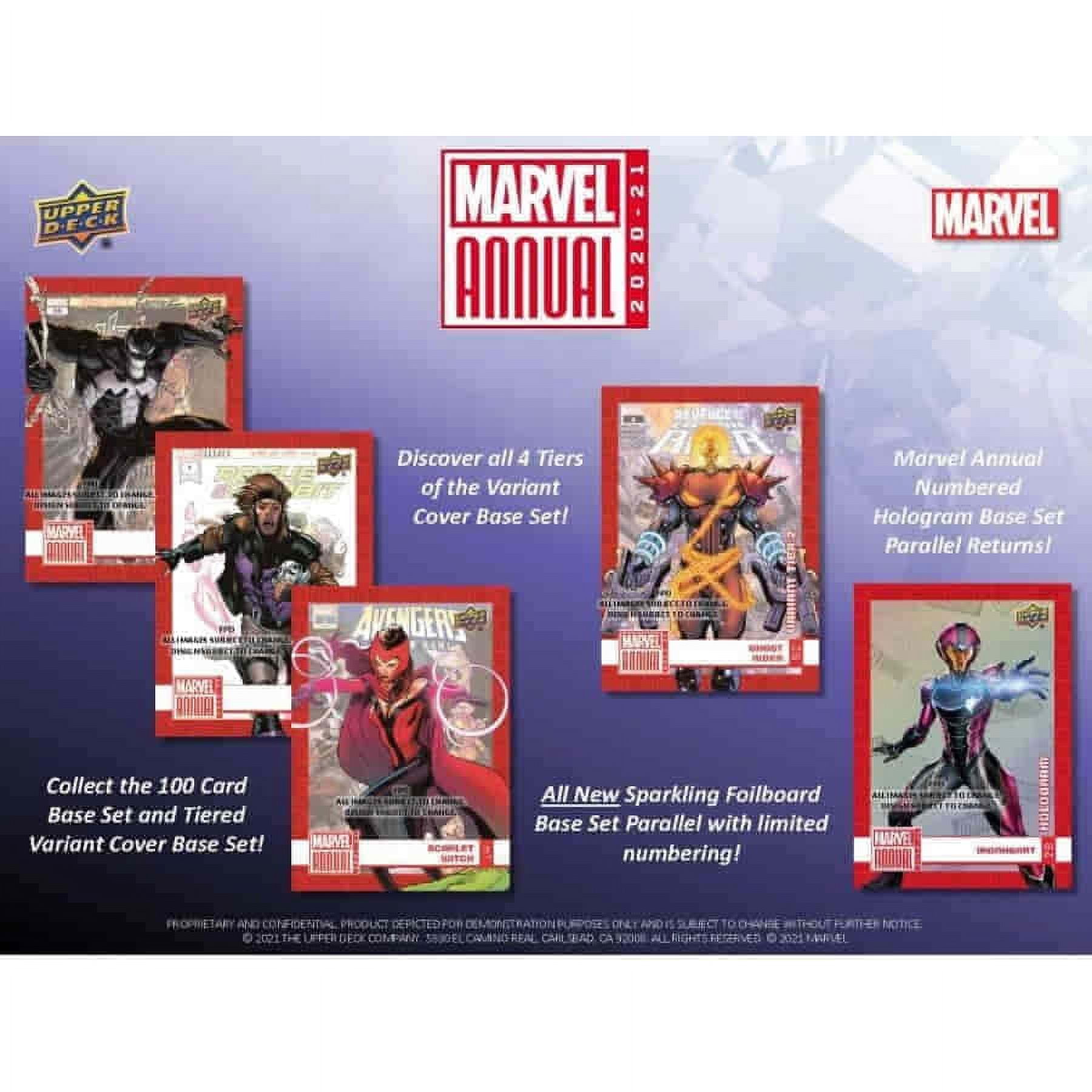 UPPER D·E·C·K MARVEL ANNUAL　新品未開封5パック 2023-24 Upper Deck Marvel Annual pick a card complete your