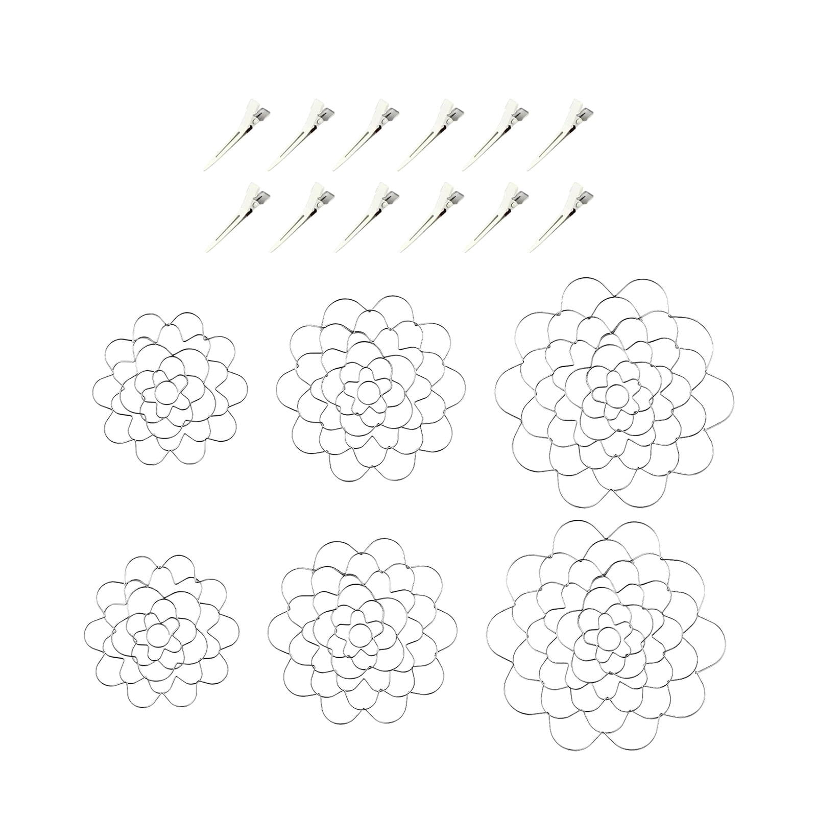 perfeclan Flower Arrangement Holder Floral Grid Floral Insert Lid Flower Flower Arranging Tool for Tabletop Floral Photo Prop 4 5 6inch 2 Pieces