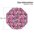 thumbnail image 2 of Naloa Colorful Cute French Bulldog Leather Coasters for Drinks, Durable Drink Coasters 4 Set for Tabletop Protection, Luxurious Home Décor and Housewarming Gift ( {designName})Octagon, 2 of 6