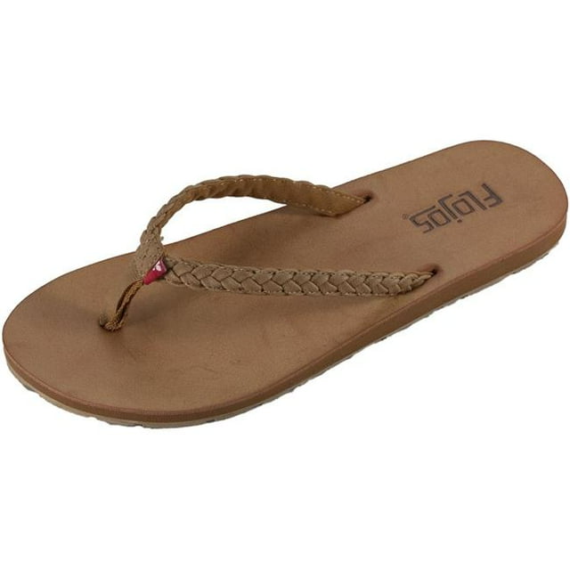 Flojos 842998103802 Sandales Plates Harper pour Femmes , Tan & Tan - Taille 6